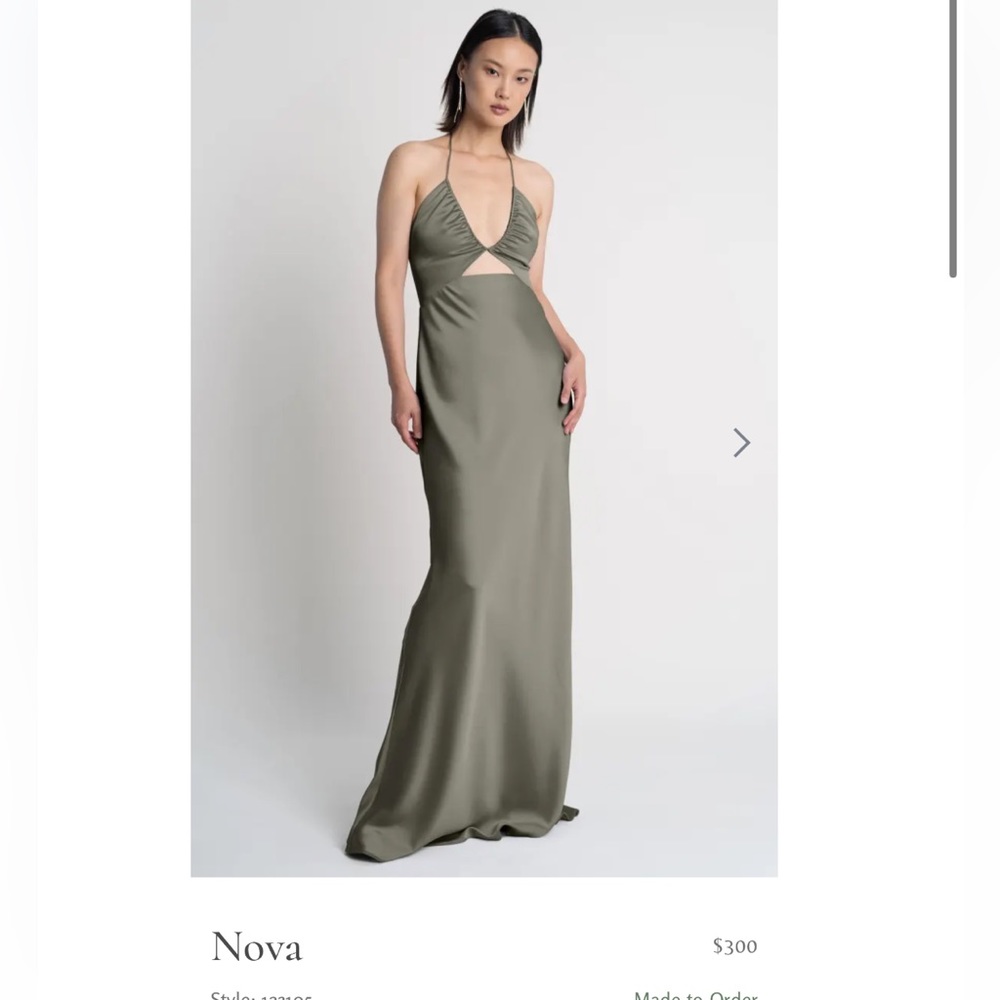 Jenny Yoo Nova Dress Moss Size 0